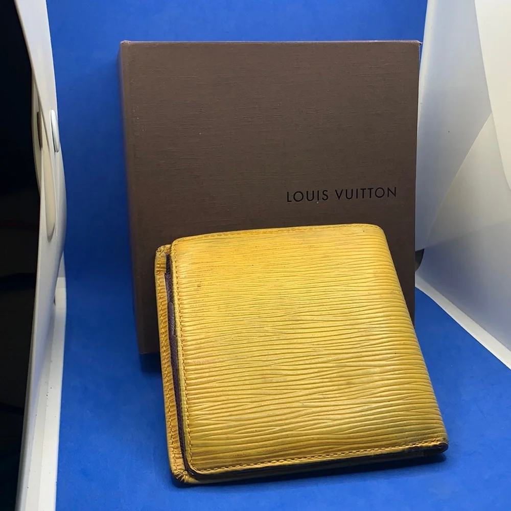 Louis Vuitton vintage‎ Epi leather wallet yellow purple